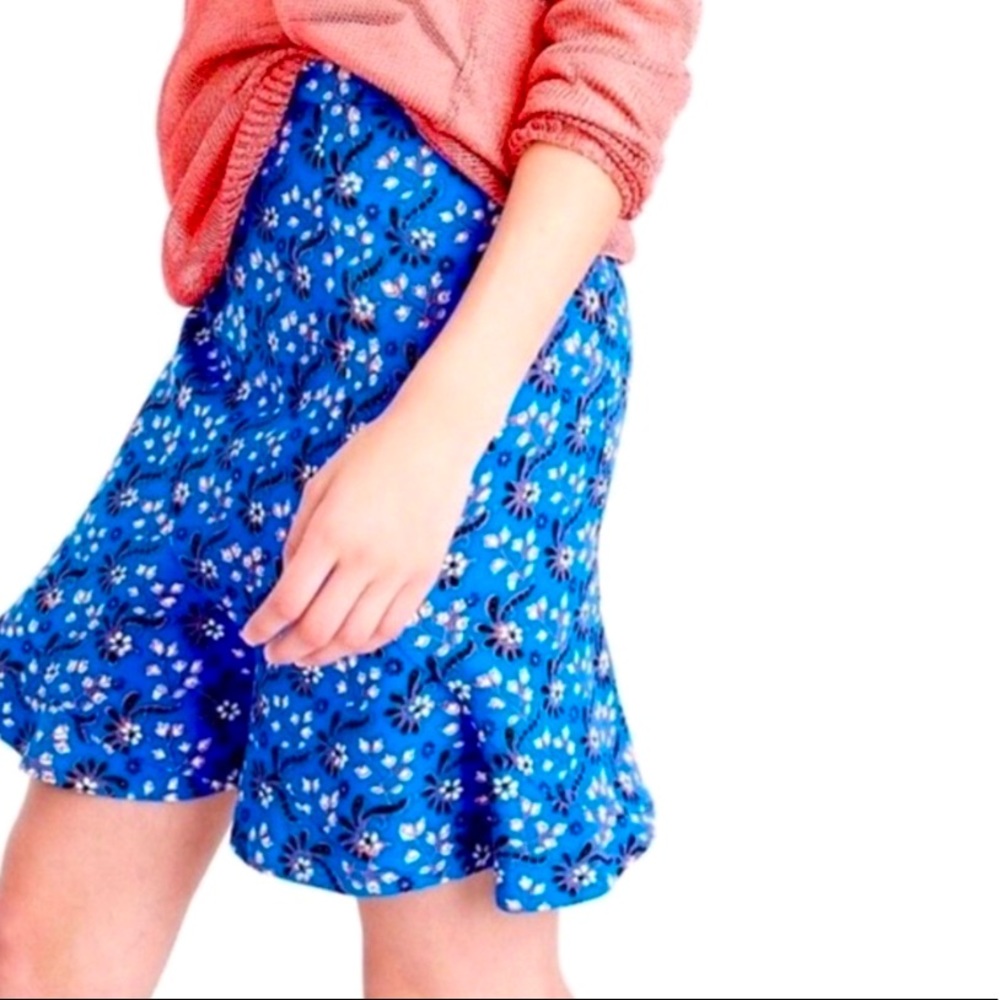 J Crew Flutter Floral Mini Skirt 2 EUC